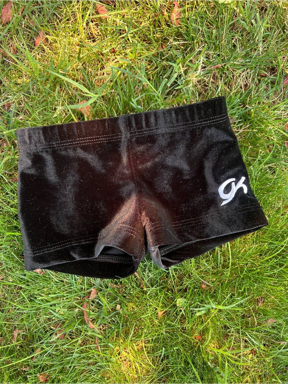 GK Black Velvet Practice Shorts with White GK Logo